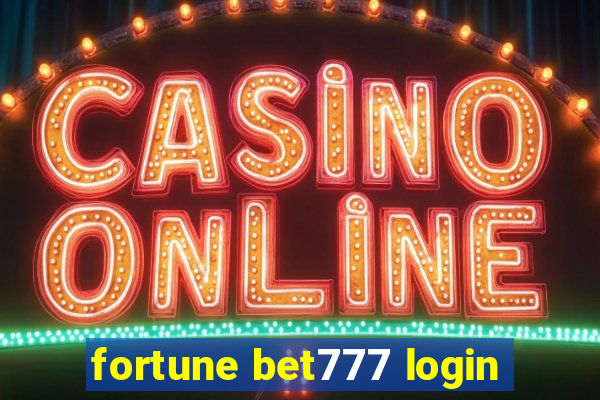 fortune bet777 login